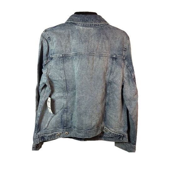 Women's Style & Co Denim Jean Jacket, L, Blue - Picture 5 of 9